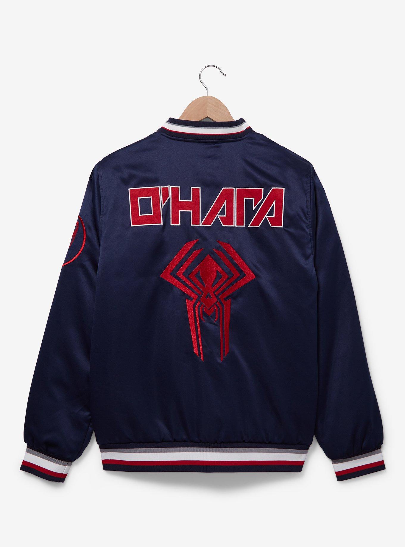 Marvel Spider-Man: Across the Spider-Verse Miguel O'Hara Bomber Jacket - BoxLunch Exclusive, NAVY, alternate