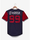 Marvel Spider-Man: Across the Spider-Verse Miguel O'Hara Baseball Jersey - BoxLunch Exclusive, NAVY, alternate