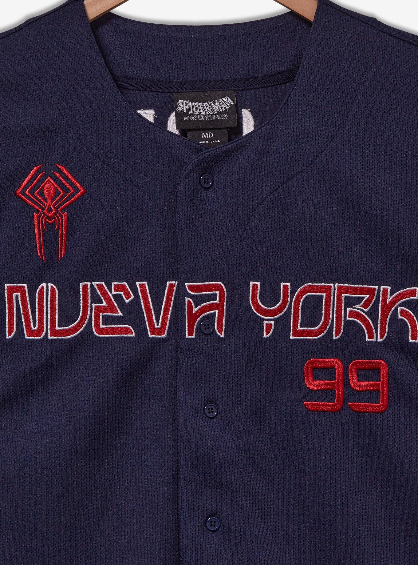 Marvel Spider-Man: Across the Spider-Verse Miguel O'Hara Baseball Jersey - BoxLunch Exclusive, NAVY, alternate