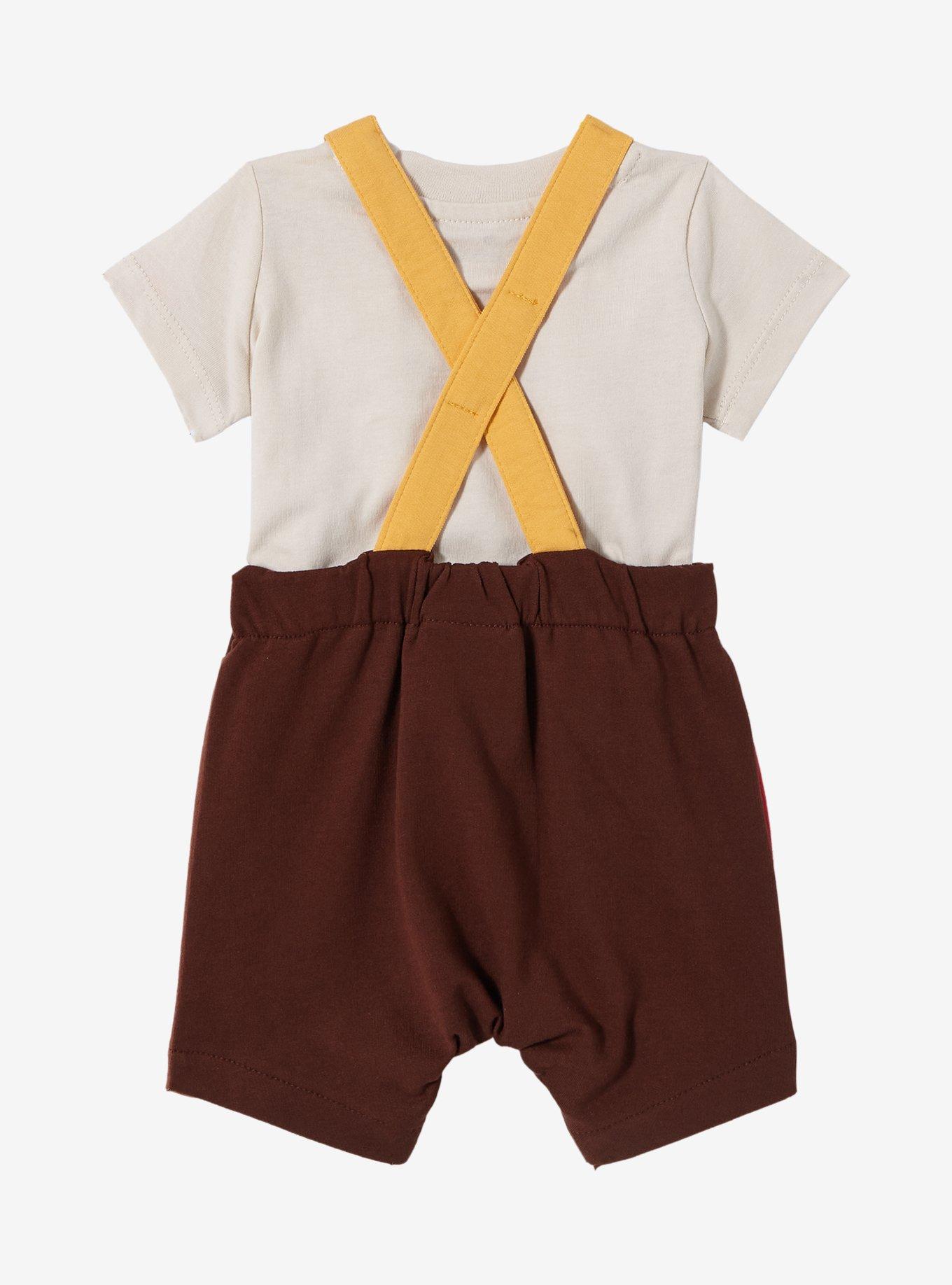 Disney Winnie the Pooh Color Block Infant T-Shirt and Overall Set &mdash; BoxLunch Exclusive, MULTI, alternate