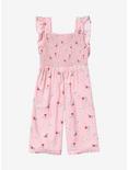 Sanrio Hello Kitty Floral Allover Print Ruffle Toddler Romper — BoxLunch Exclusive, PINK, alternate