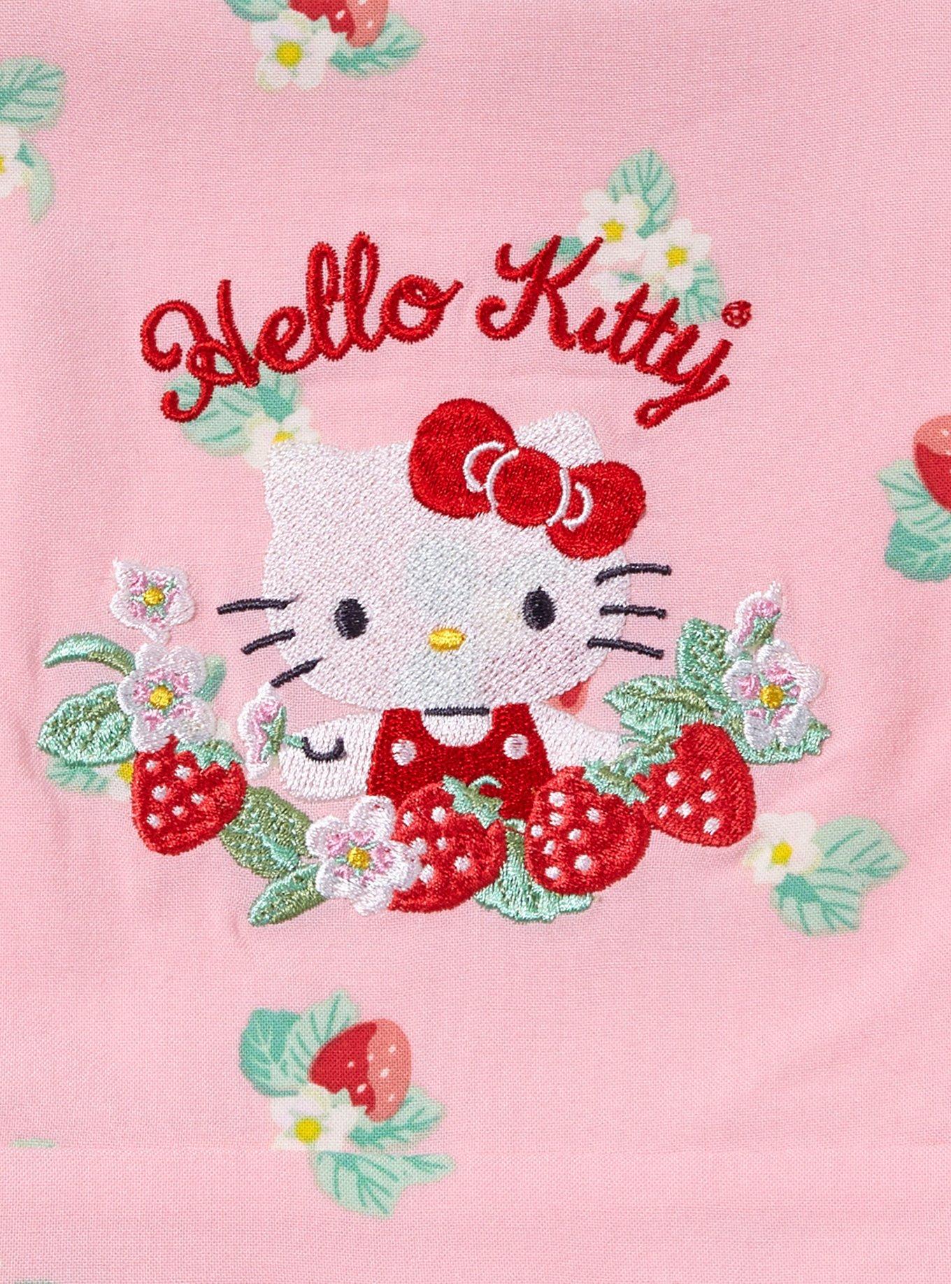 Sanrio Hello Kitty Floral Allover Print Ruffle Toddler Romper &mdash; BoxLunch Exclusive, PINK, alternate