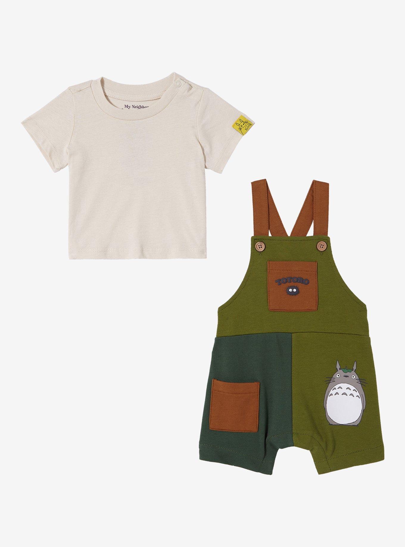 Studio Ghibli My Neighbor Totoro Color Block T-Shirt and Overall Set - BoxLunch Exclusive, MULTI, alternate