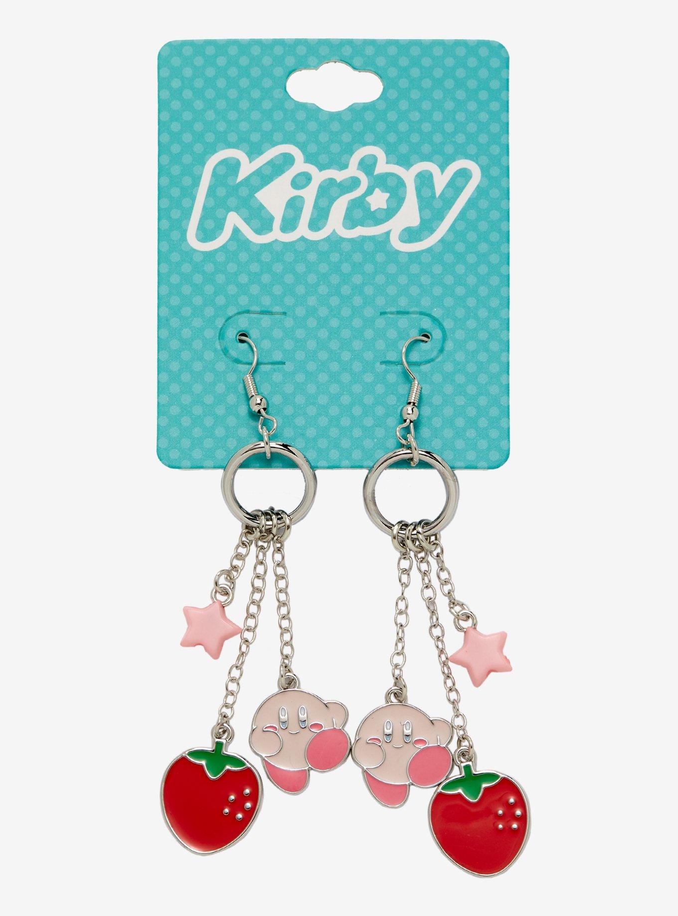 Nintendo Kirby Strawberry Charm Earrings, , alternate