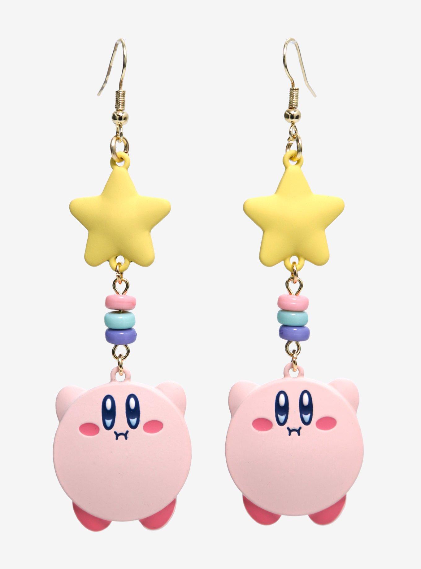 Nintendo Kirby Star Charm Statement Earrings, , alternate