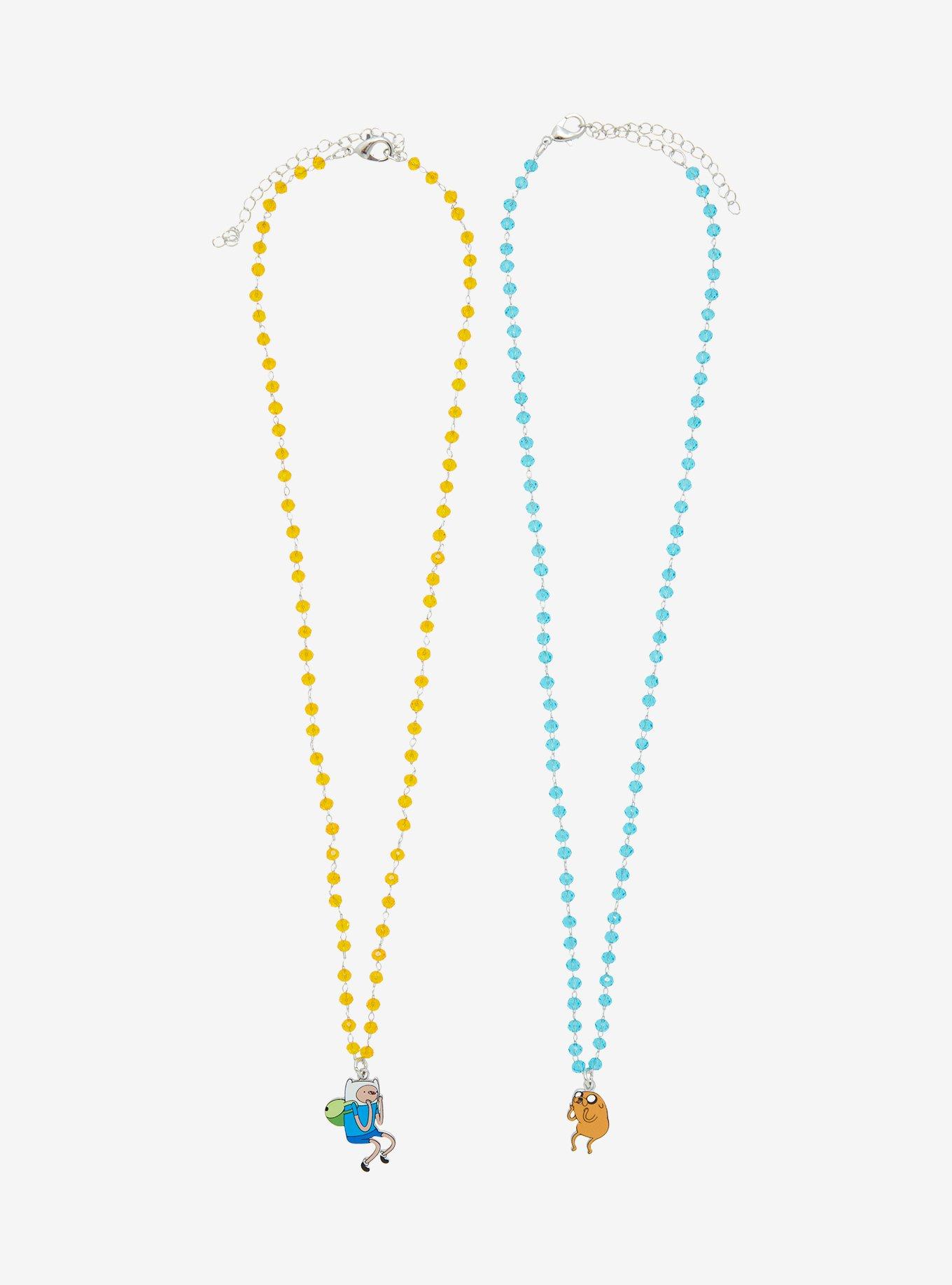Adventure Time Finn & Jake Bestie Necklace Set - BoxLunch Exclusive, , alternate