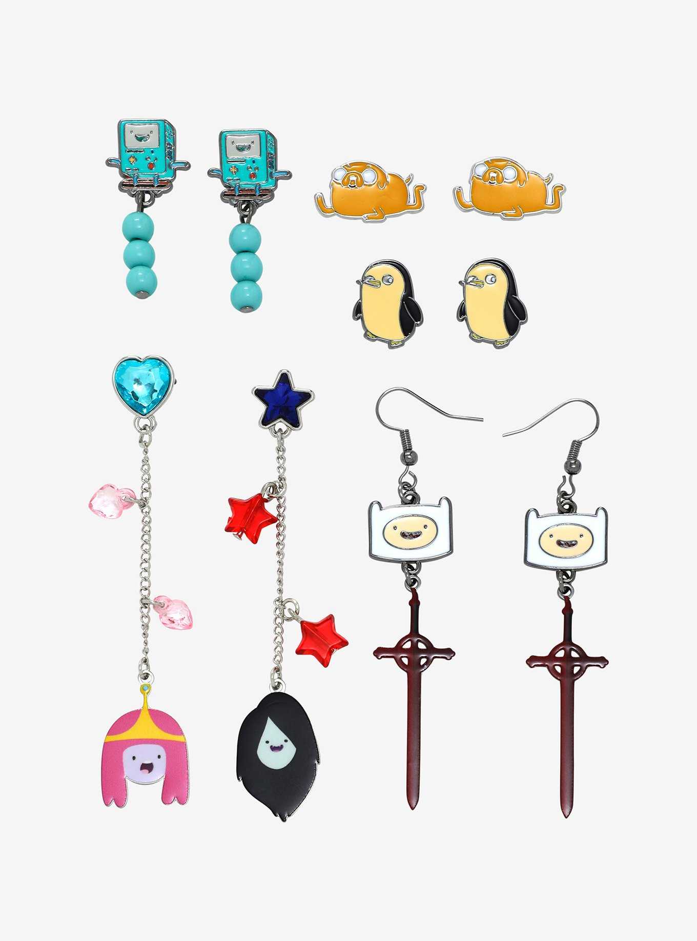Adventure Time Characters Earring Set - BoxLunch Exclusive, , hi-res
