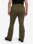 Social Collision® Army Green Double Belt Carpenter Pants Plus Size, GREEN, alternate
