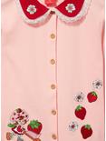 Strawberry Shortcake Portrait Collared Women's Plus Size Cardigan - BoxLunch Exclusive, LIGHT PINK, alternate