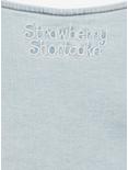 Strawberry Shortcake Floral Strawberry Women's Plus Size Denim Vest - BoxLunch Exclusive, LIGHT BLUE, alternate