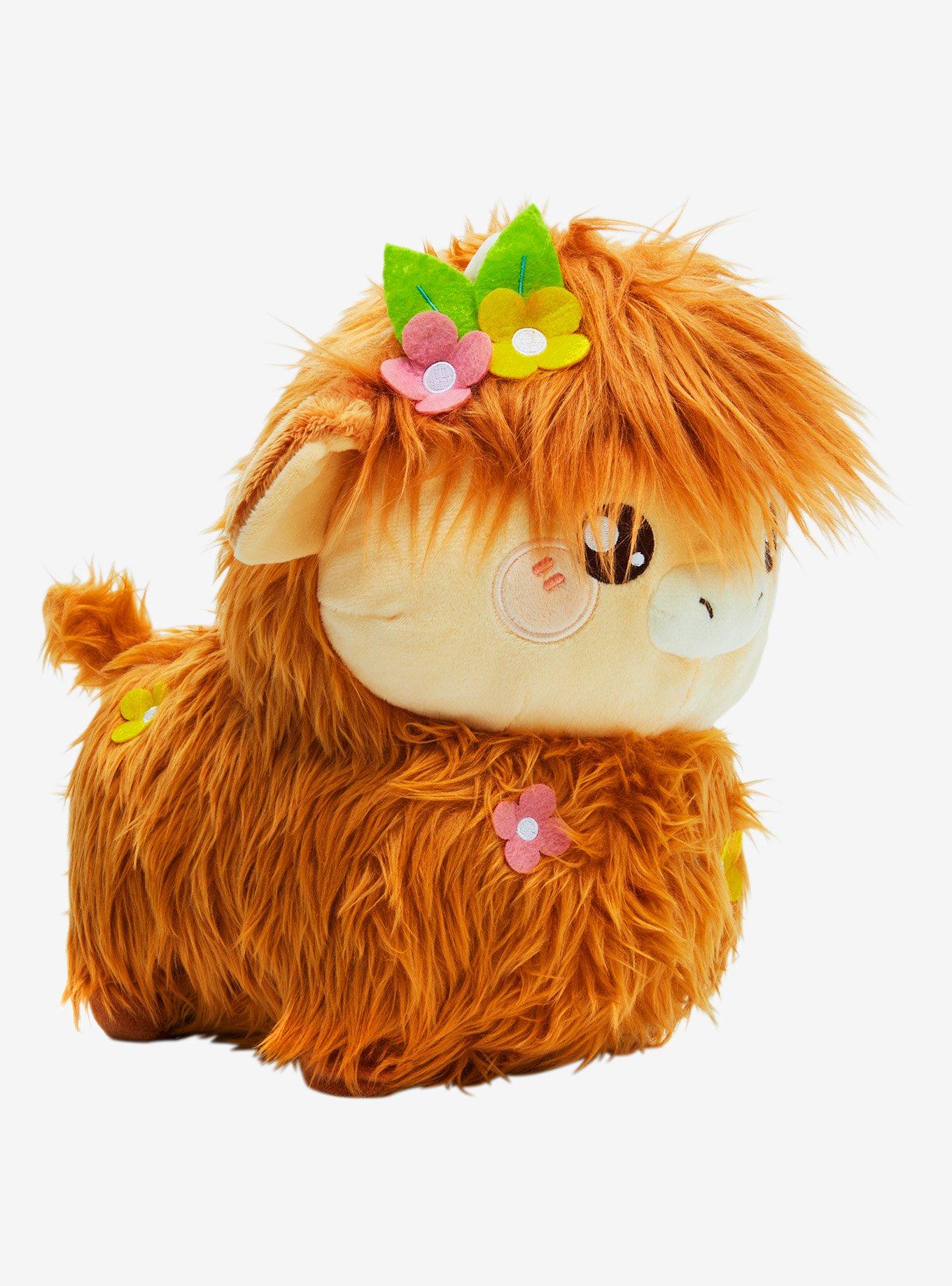 Fluffy Floral Highland Cow 10 Inch Plush - BoxLunch Exclusive