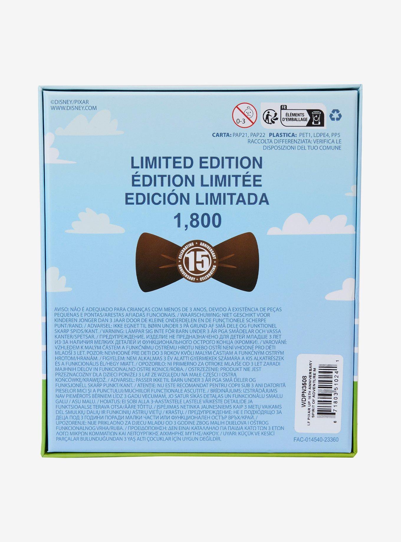 Loungefly Disney Pixar Up 15th Anniversary Carl & Ellie Adventure Limited Edition Enamel Pin, , alternate