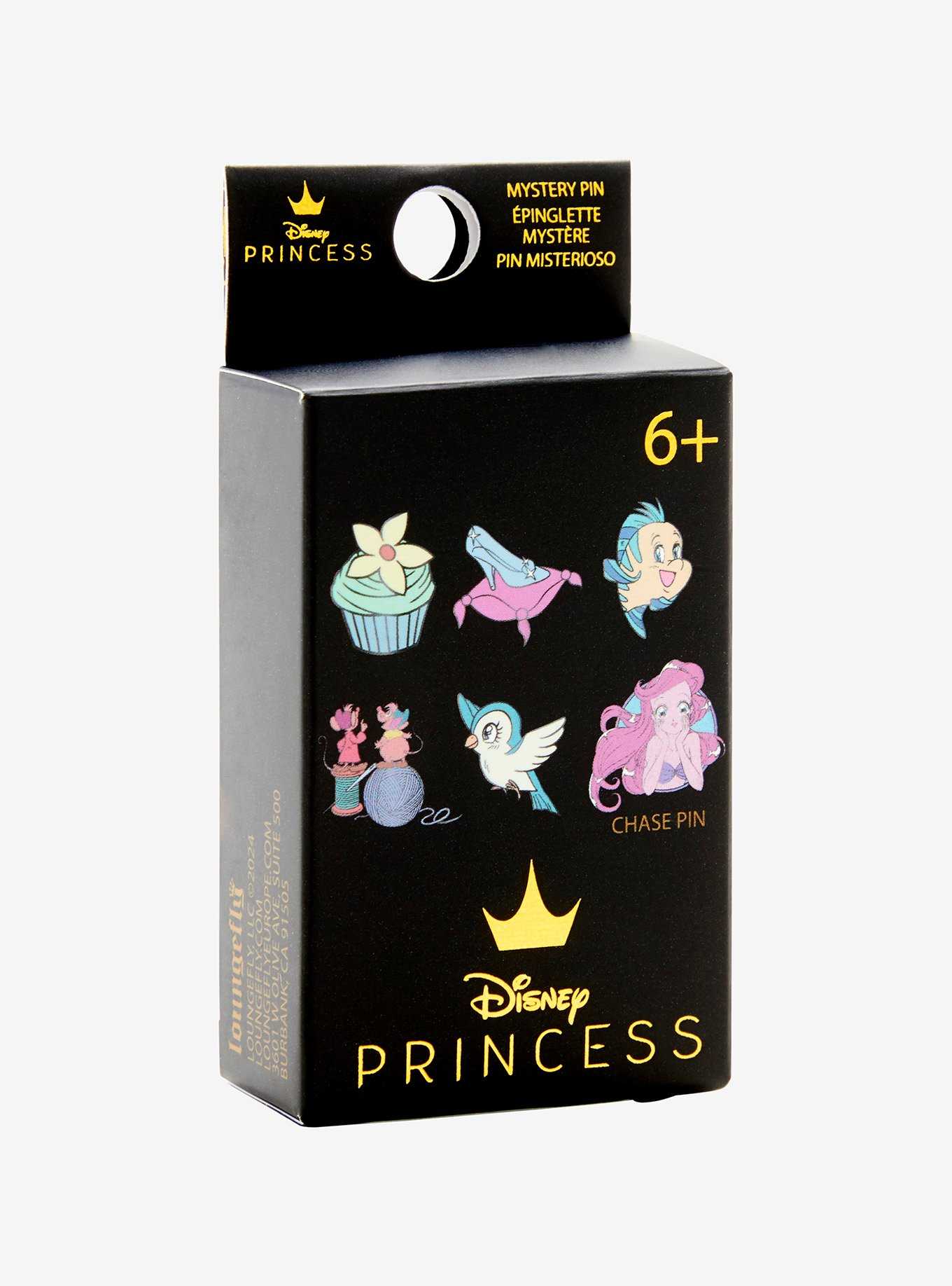Loungefly Disney Cinderella and Little Mermaid Blind Box Enamel Pin, , hi-res