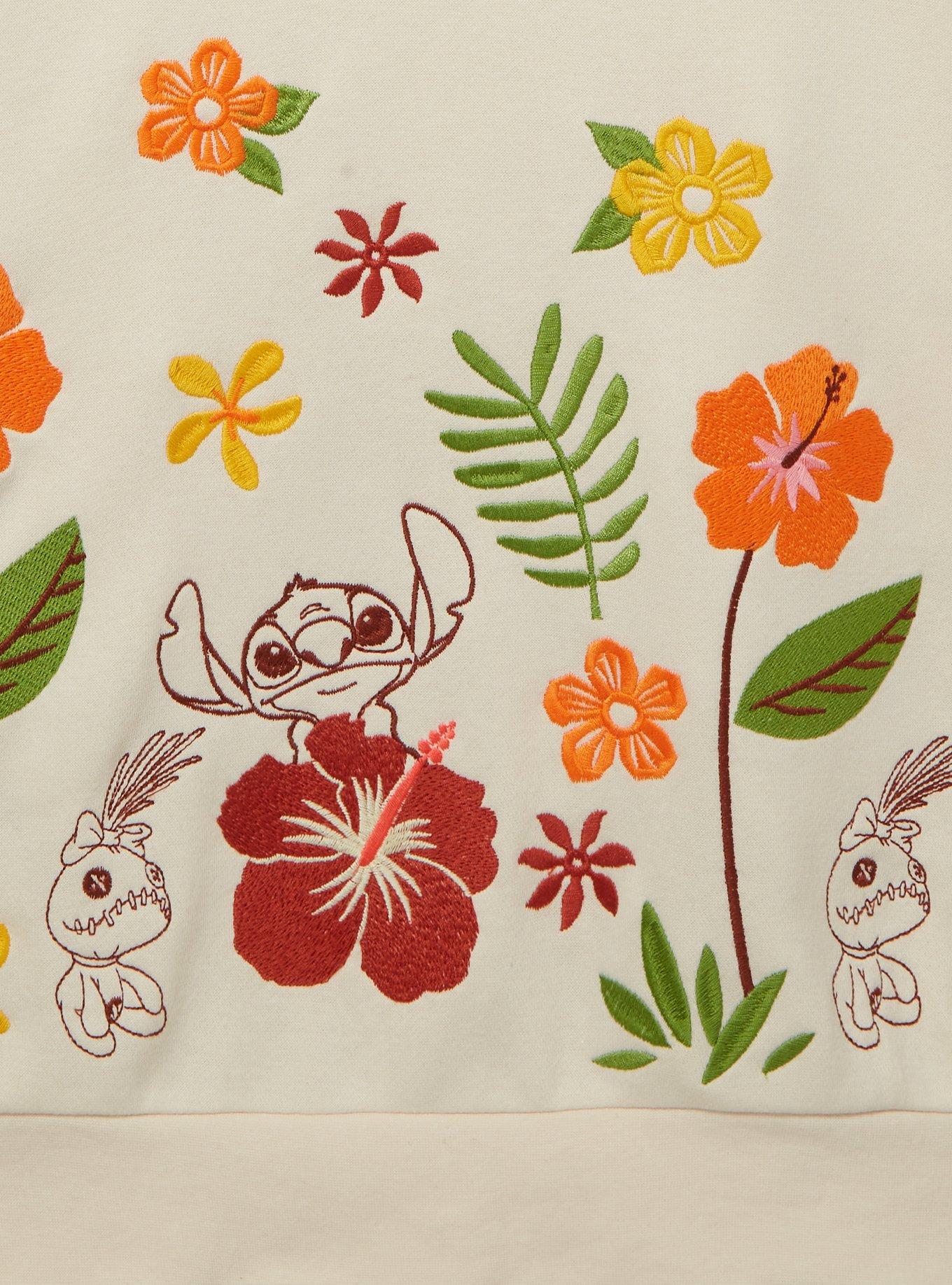 Disney Lilo & Stitch Floral Sweatshirt, MULTI, alternate - view 2