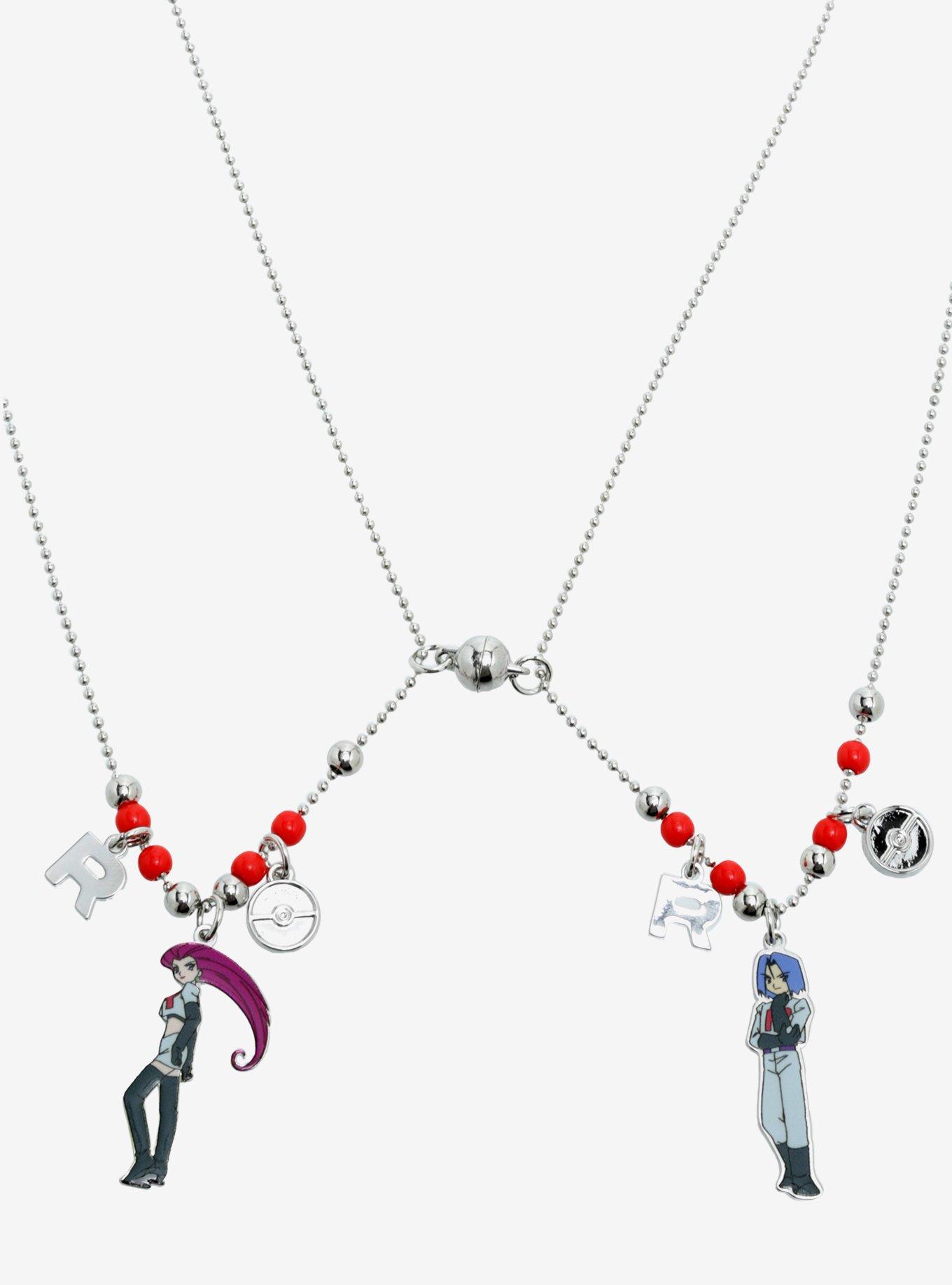 Pok&eacute;mon Team Rocket Jessie & James Bestie Necklace Set - BoxLunch Exclusive, , alternate