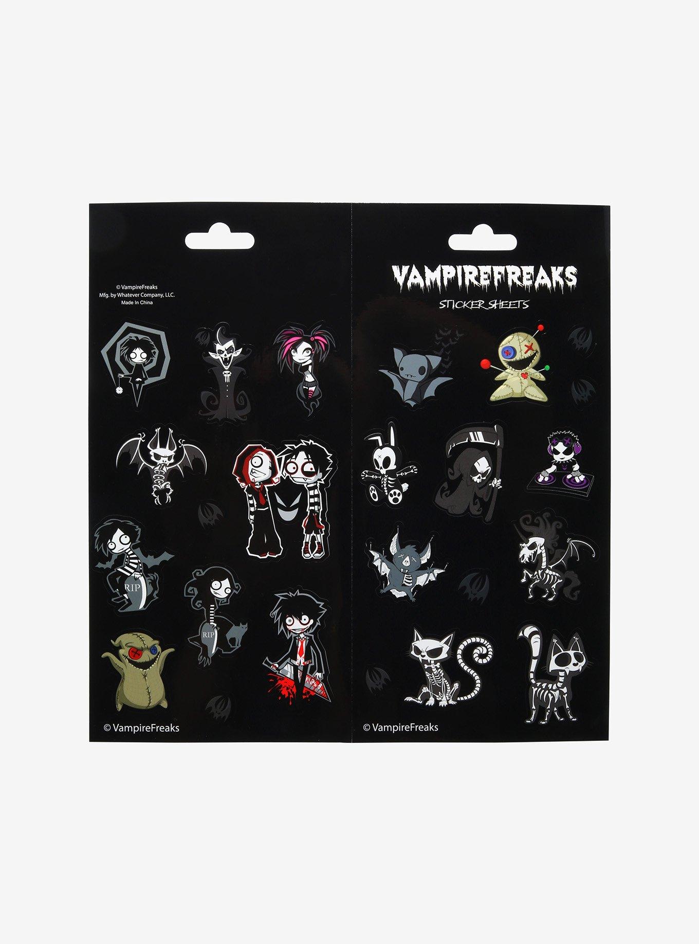 Vampire Freaks Characters Sticker Sheet, , alternate
