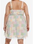 Thorn & Fable Floral Frog Patchwork Dress Plus Size, , alternate