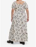 Thorn & Fable Mushroom Flower Empire Maxi Dress Plus Size, BROWN, alternate