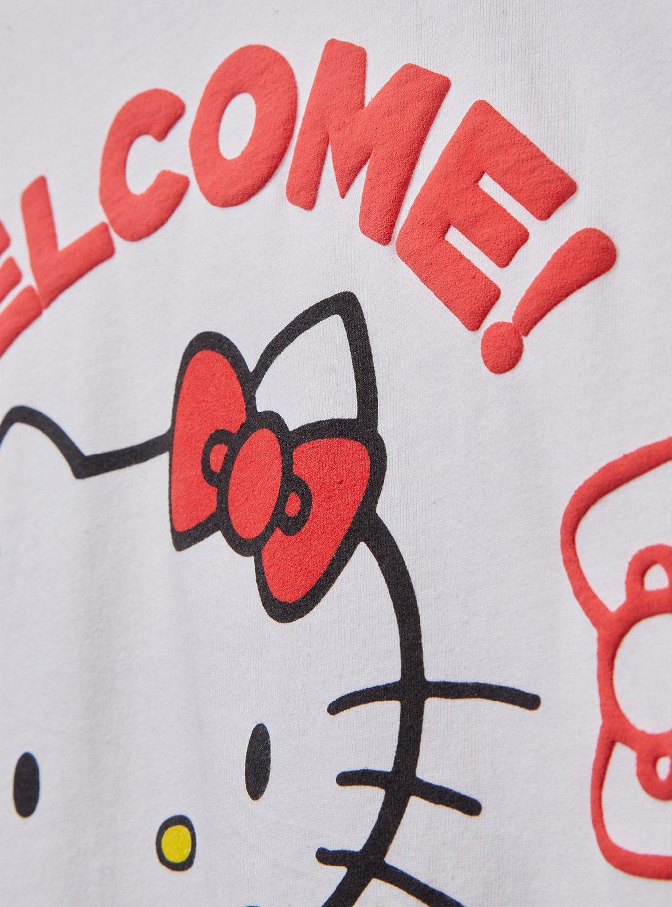 Sanrio Hello Kitty Kawaii Mart Welcome T-Shirt - BoxLunch Exclusive, OFF WHITE, alternate