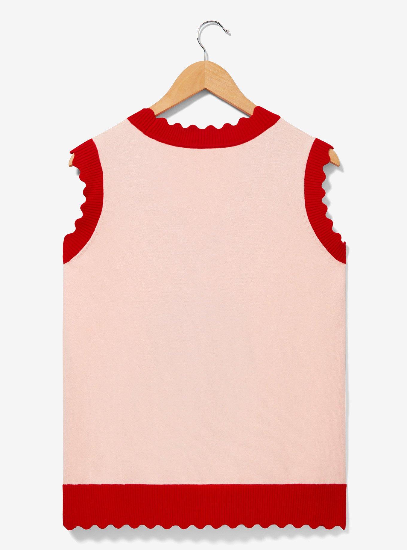 Sanrio Hello Kitty Strawberry Floral Women's Vest — BoxLunch Exclusive, LIGHT PINK, alternate