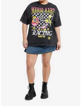 Mario Kart Peach Racing Boyfriend Fit Girls T-Shirt Plus Size, , hi-res