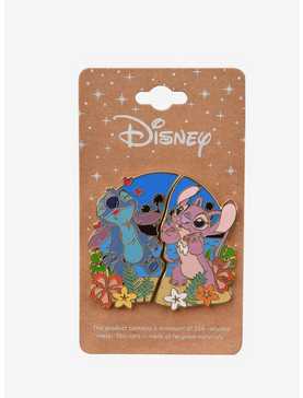 Disney Lilo & Stitch Angel & Stitch Beach Enamel Pin Set - BoxLunch Exclusive, , hi-res