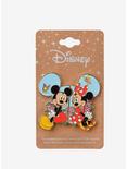 Disney Mickey & Minnie Mouse Floral Enamel Pin Set - BoxLunch Exclusive, , alternate