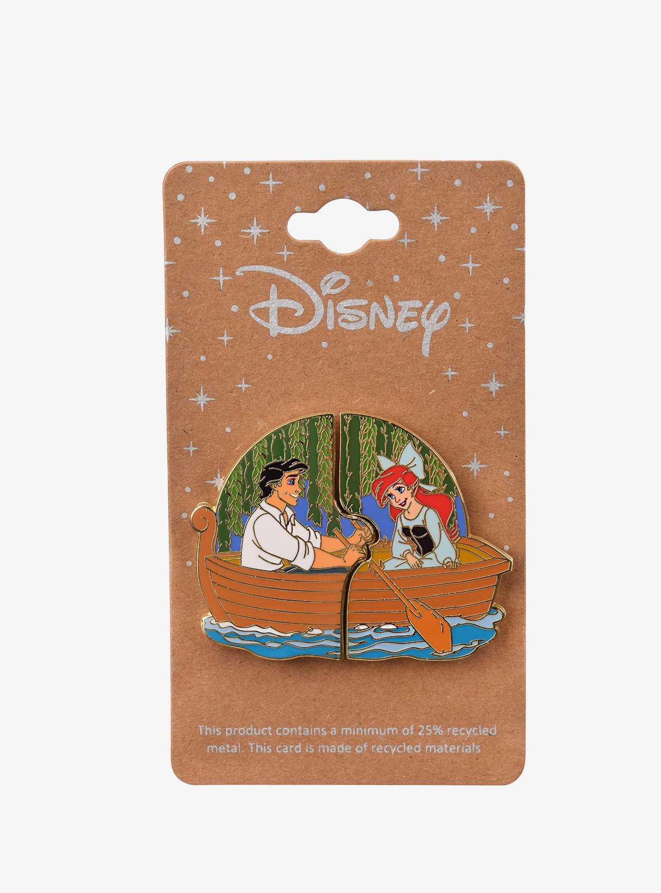 Disney The Little Mermaid Ariel & Eric Boat Scene Enamel Pin Set - BoxLunch Exclusive, , hi-res