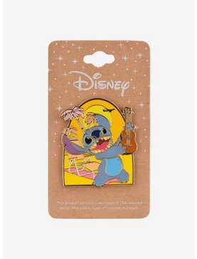 Disney Lilo & Stitch Ukelele Stitch Enamel Pin - BoxLunch Exclusive, , hi-res