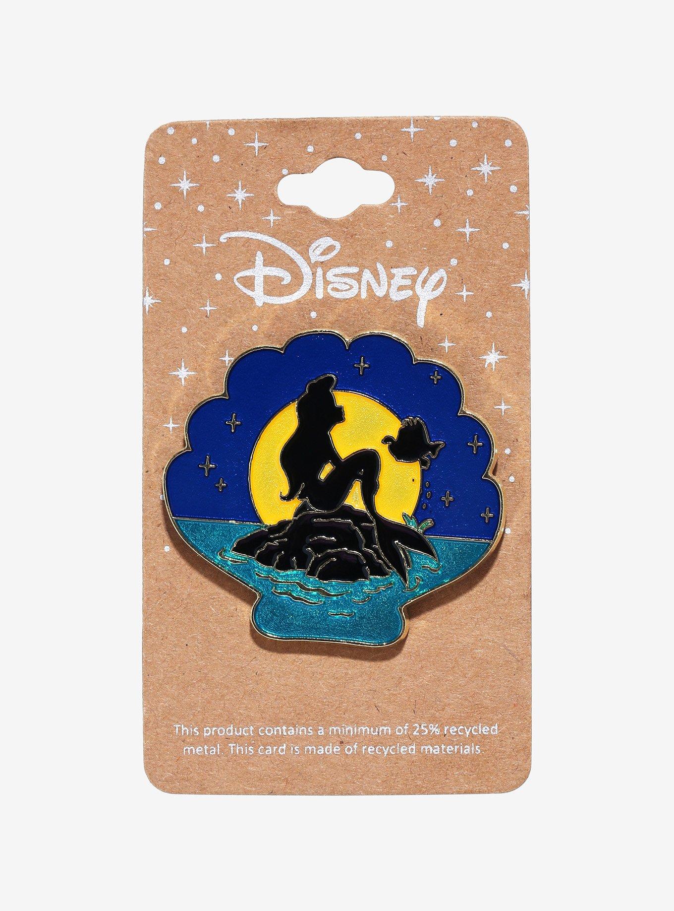 Disney The Little Mermaid Ariel Silhouette Enamel Pin - BoxLunch Exclusive, , alternate