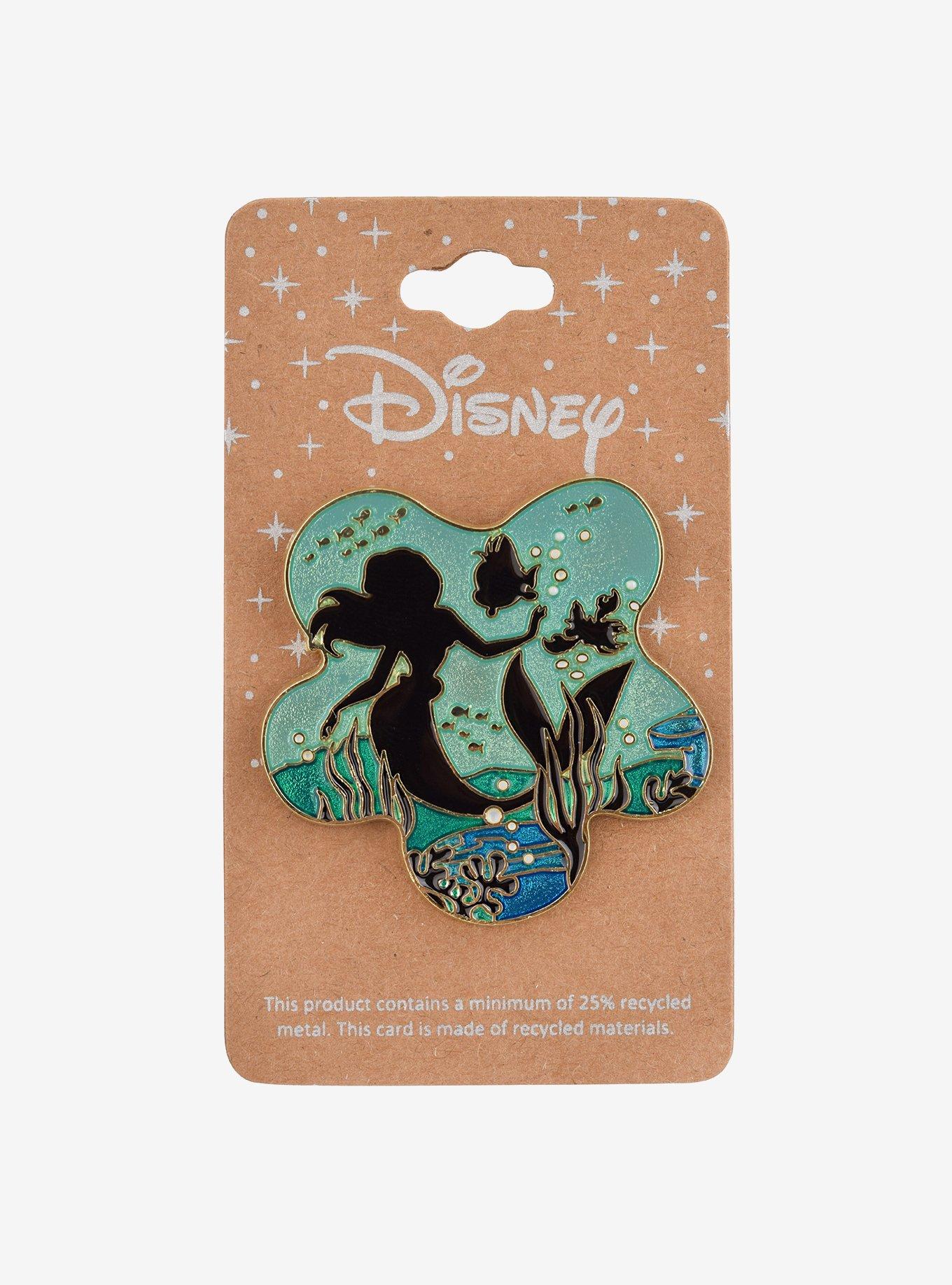 Disney The Little Mermaid Ariel & Friends Glitter Enamel Pin - BoxLunch Exclusive, , alternate