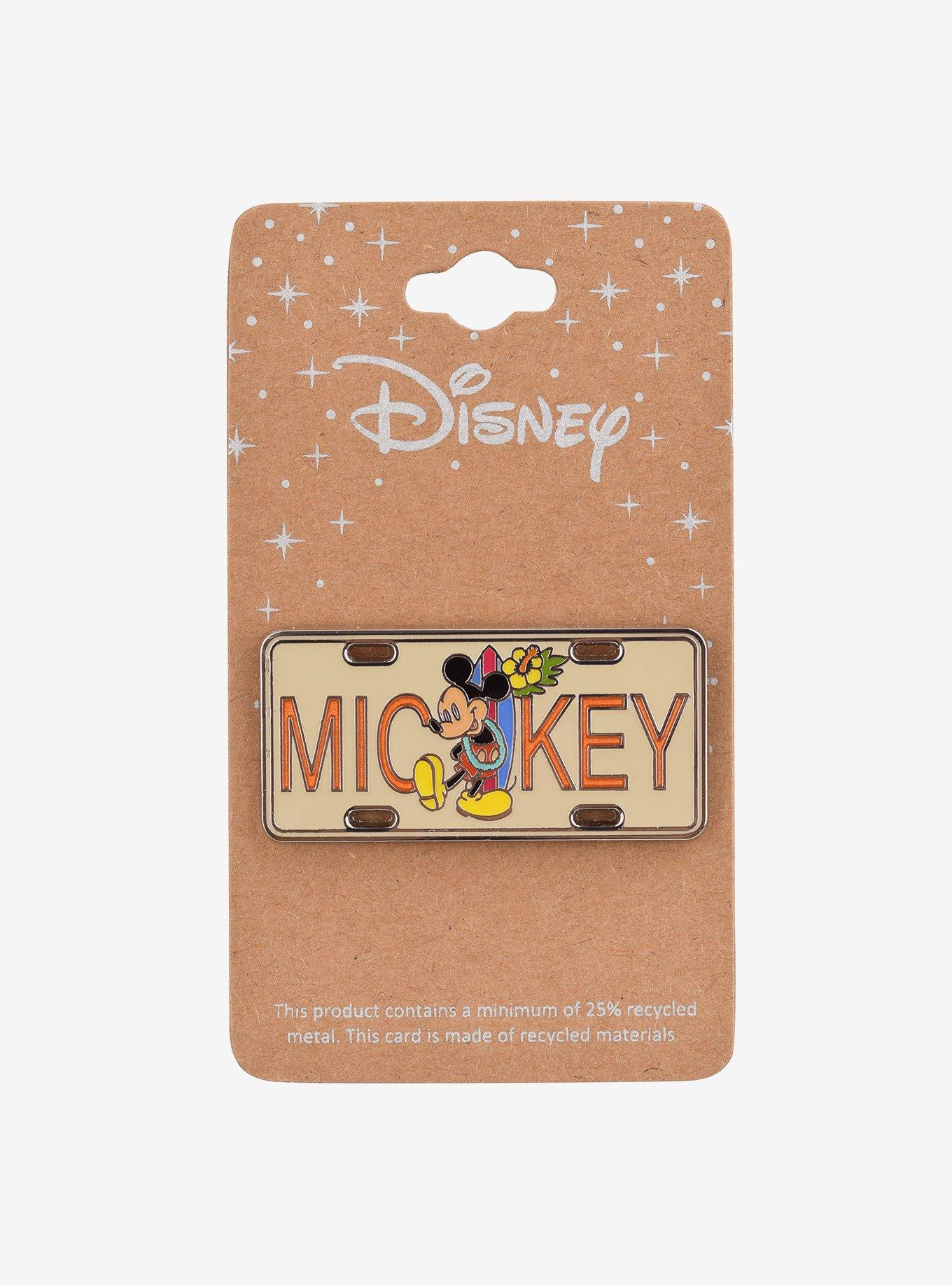 Disney Mickey Mouse License Plate Enamel Pin - BoxLunch Exclusive