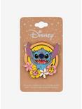 Disney Lilo & Stitch Floral Frame Stitch Enamel Pin - BoxLunch Exclusive, , alternate