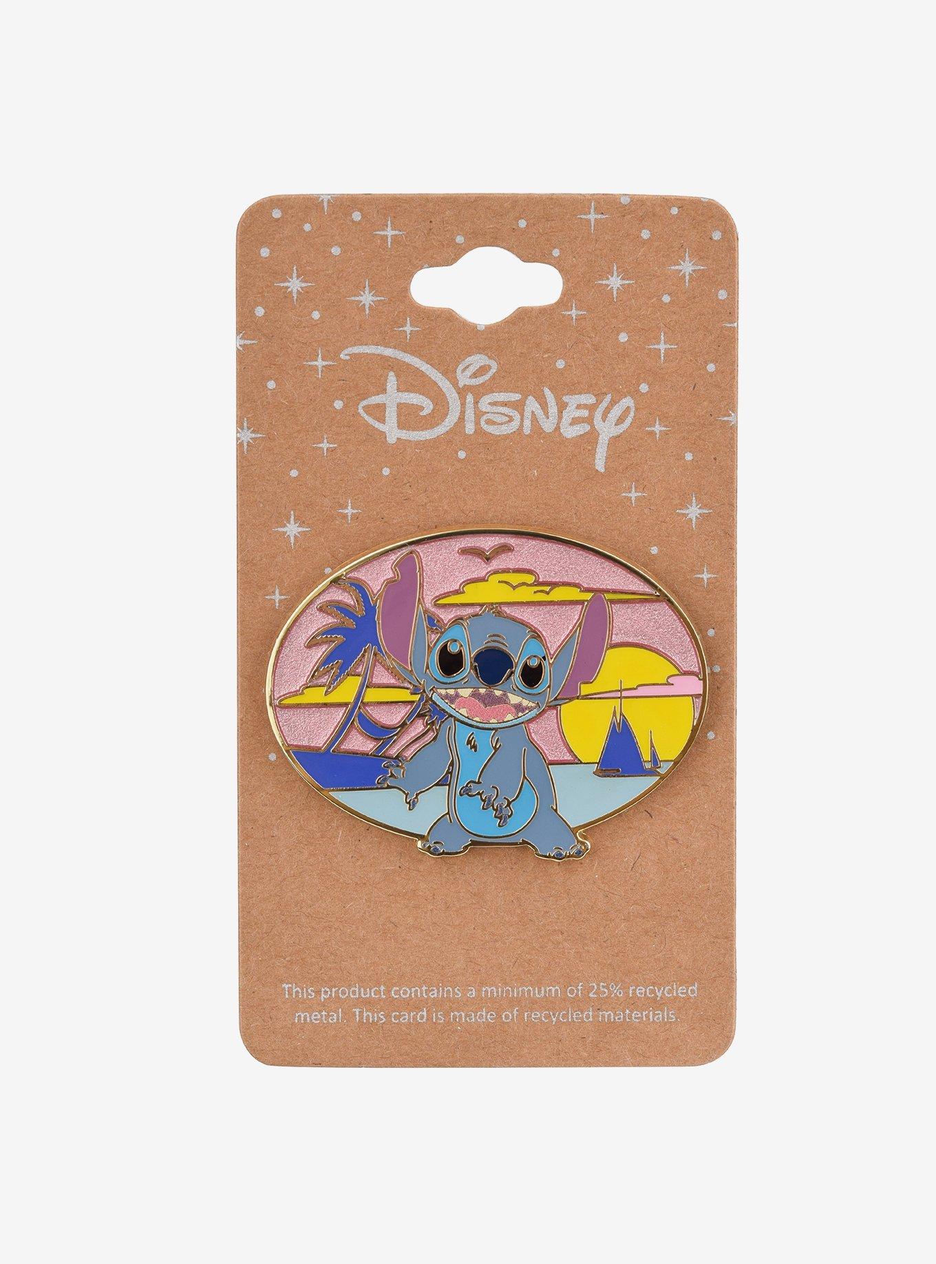 Disney Lilo & Stitch Sunset Stitch Enamel Pin - BoxLunch Exclusive, , hi-res