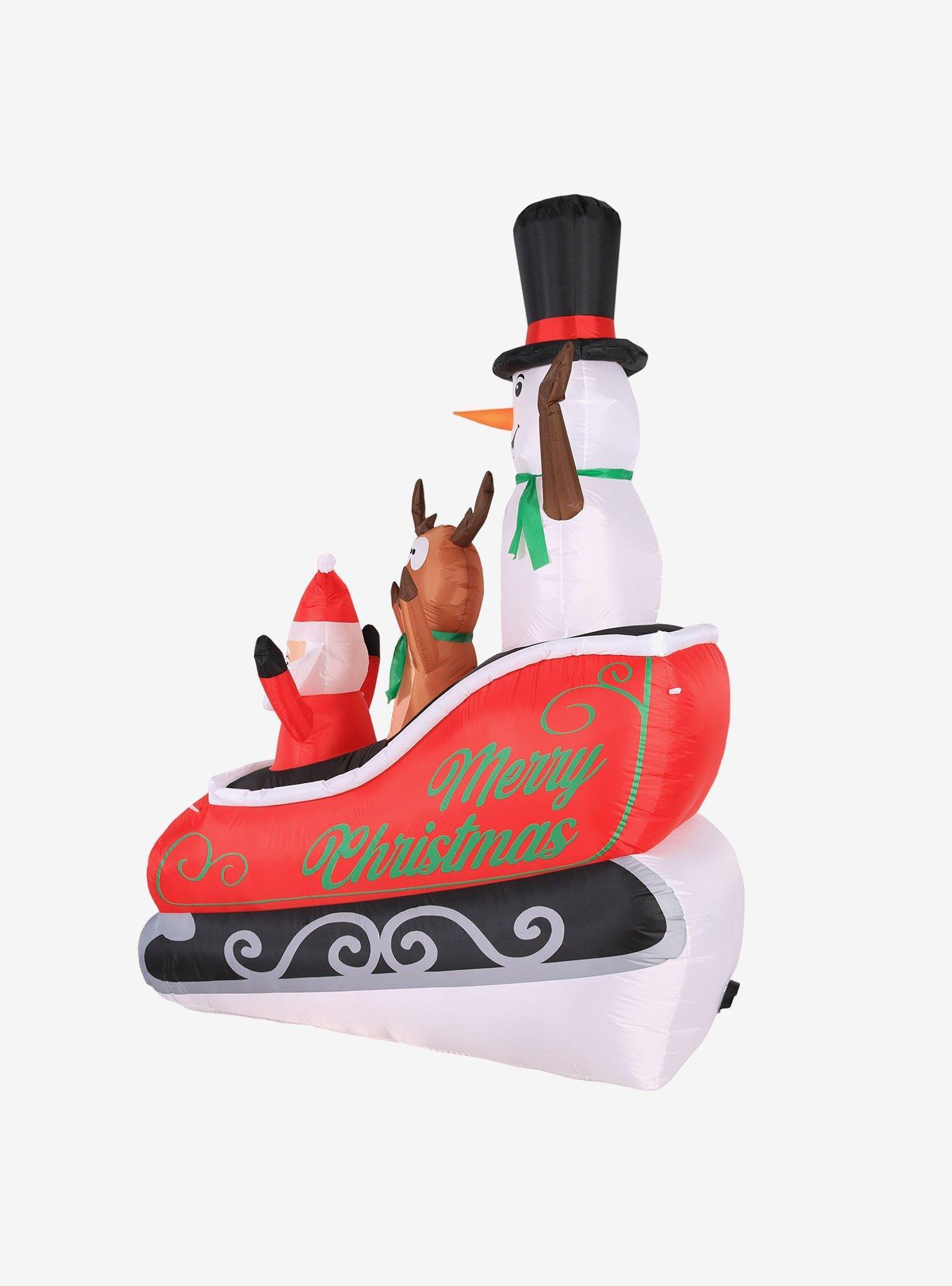 Santa Sleigh Ride Airblown, , alternate