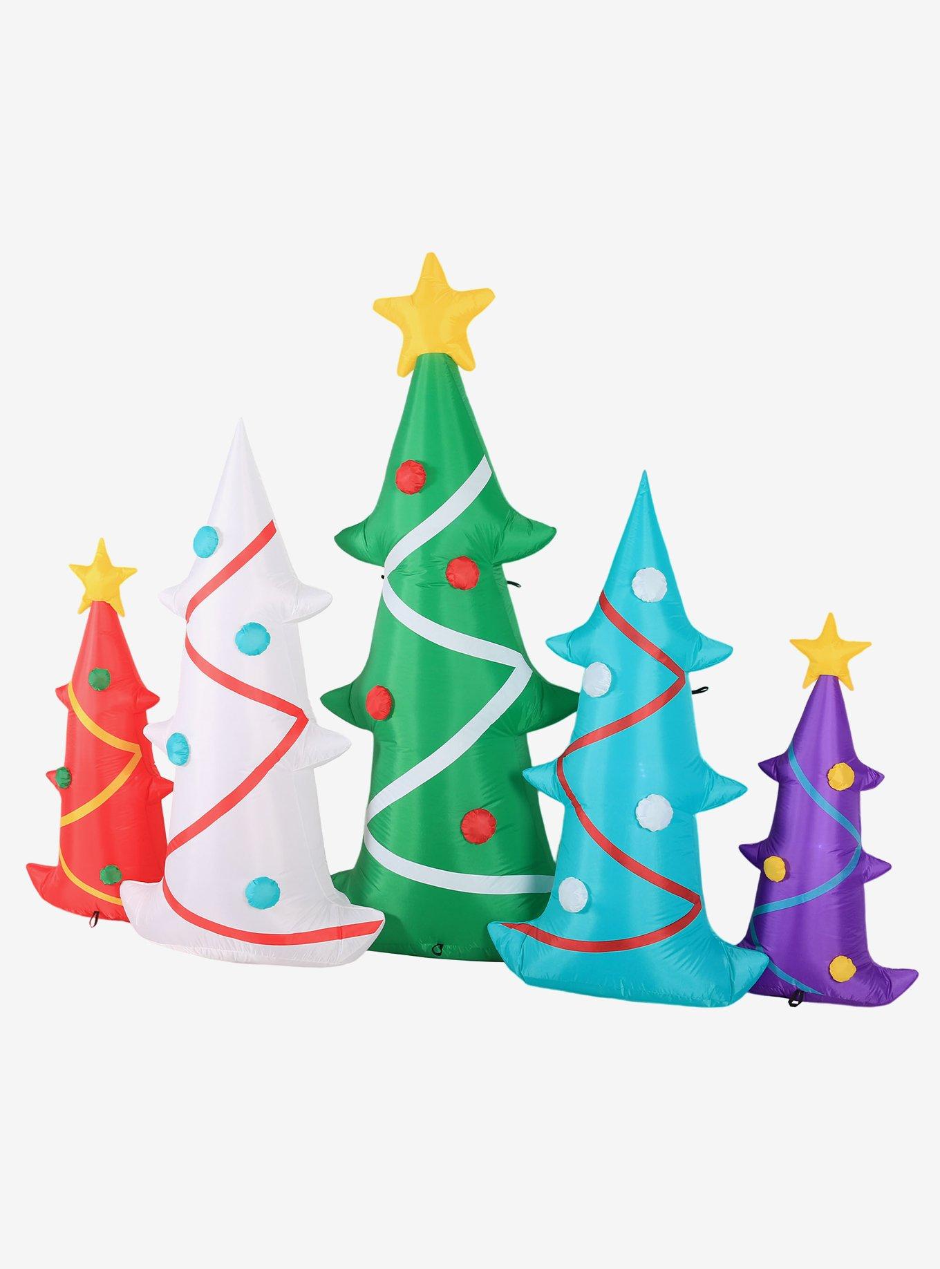 Colorful Christmas Trees Airblown, , alternate