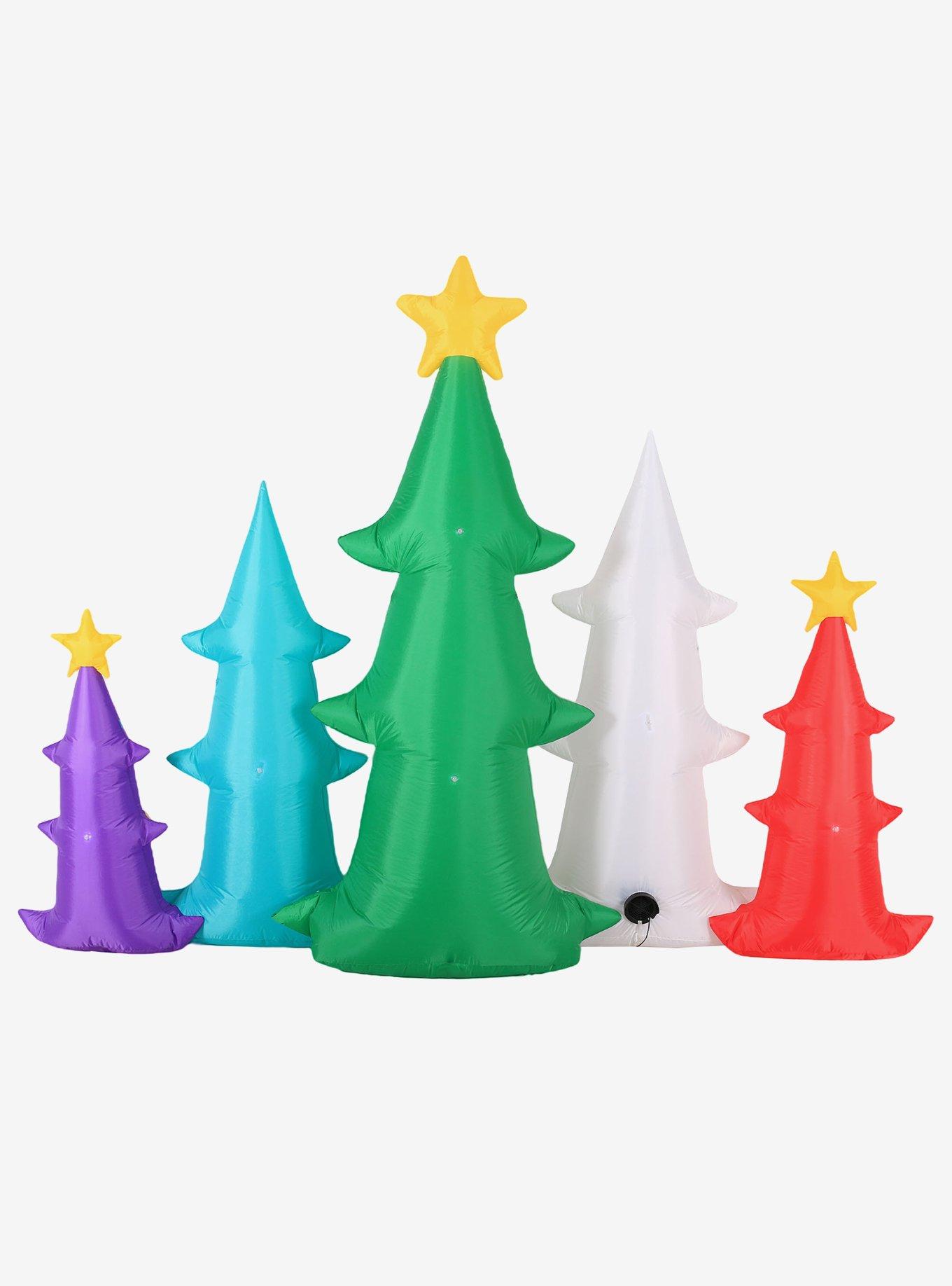 Colorful Christmas Trees Airblown, , alternate