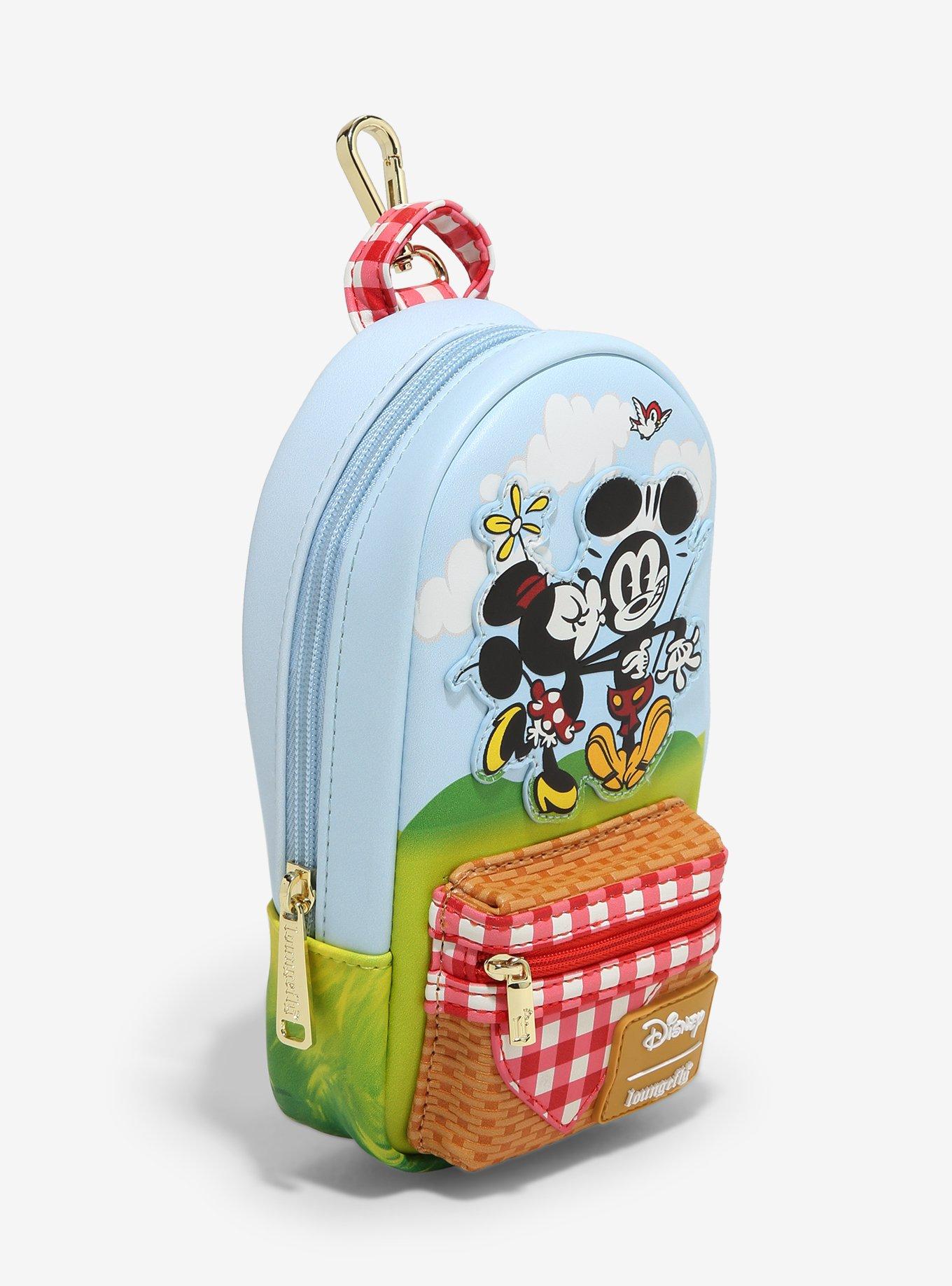 Loungefly Disney Mickey Mouse & Minnie Mouse Picnic Pencil Case, , alternate