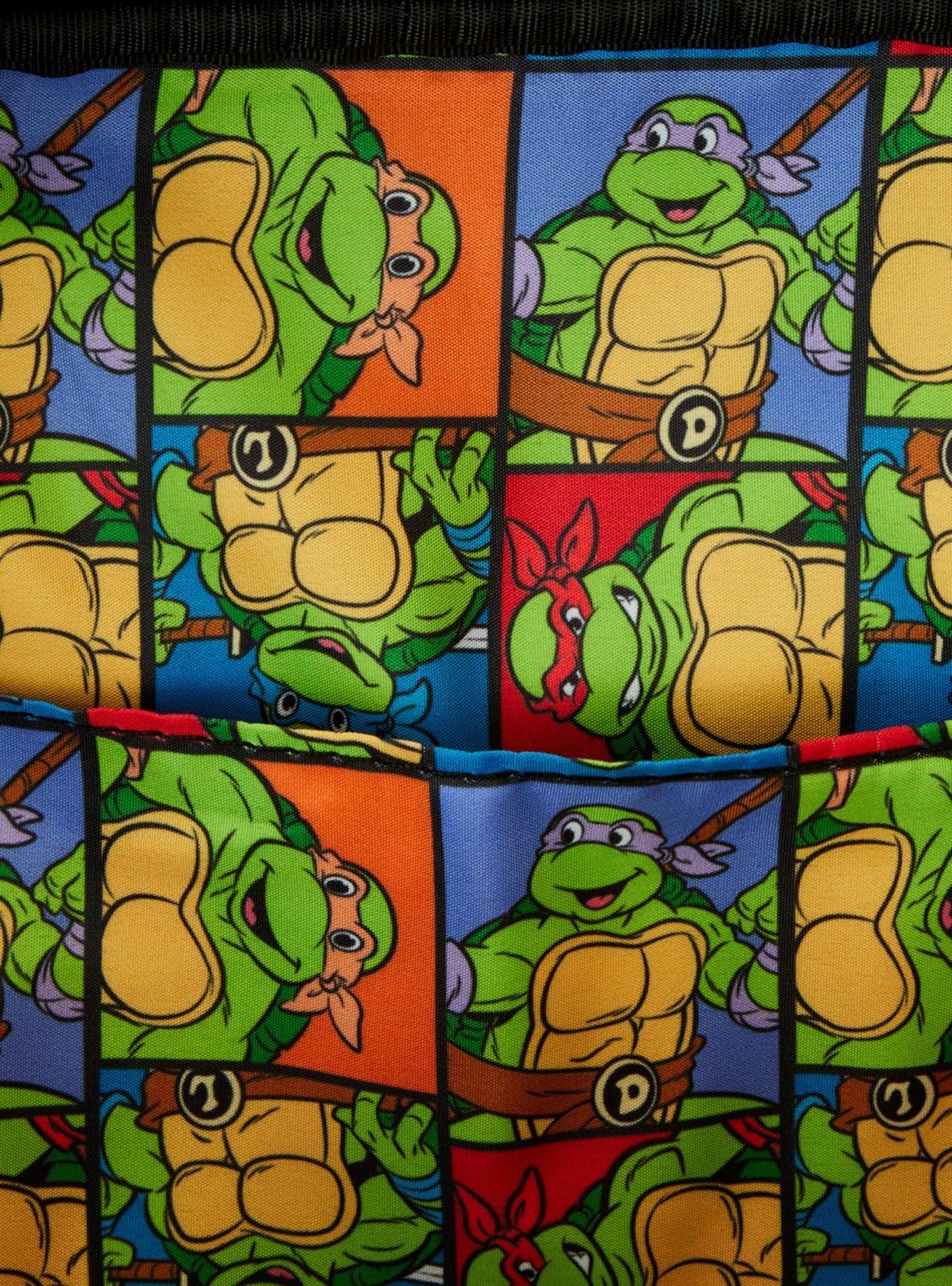 Loungefly Teenage Mutant Ninja Turtles 40th Anniversary Glow-in-the-Dark Arcade Mini Backpack, , alternate