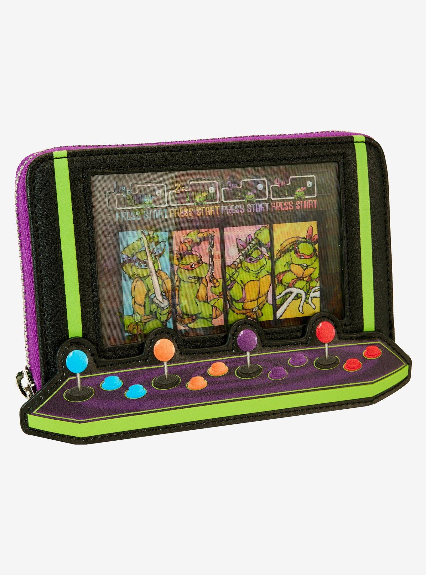 Loungefly Teenage Mutant Ninja Turtles Arcade Game Figural Zip Wallet, , alternate