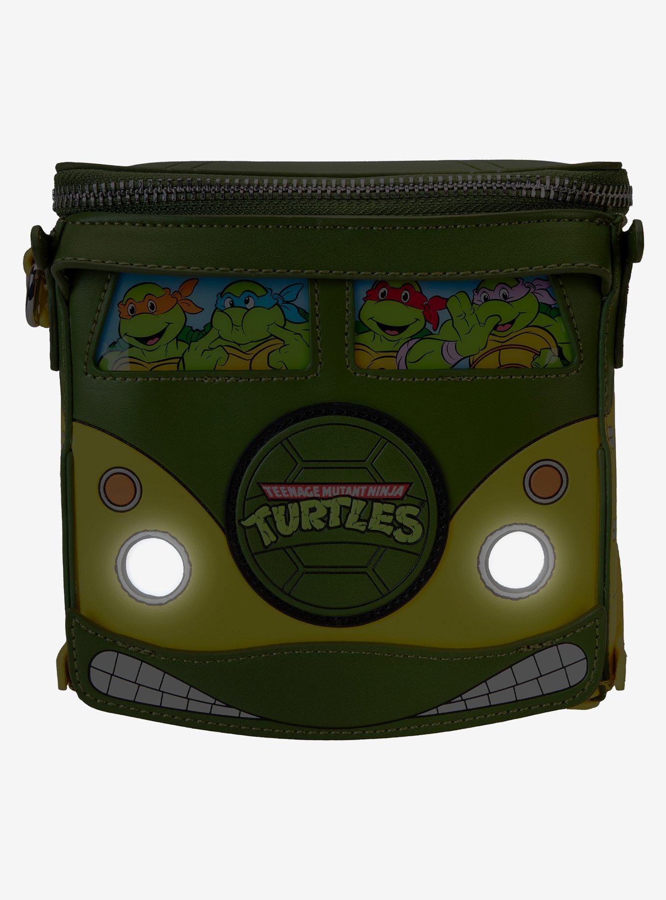Loungefly Teenage Mutant Ninja Turtles 40th Anniversary Glow-in-the-Dark Party Wagon Crossbody Bag, , alternate