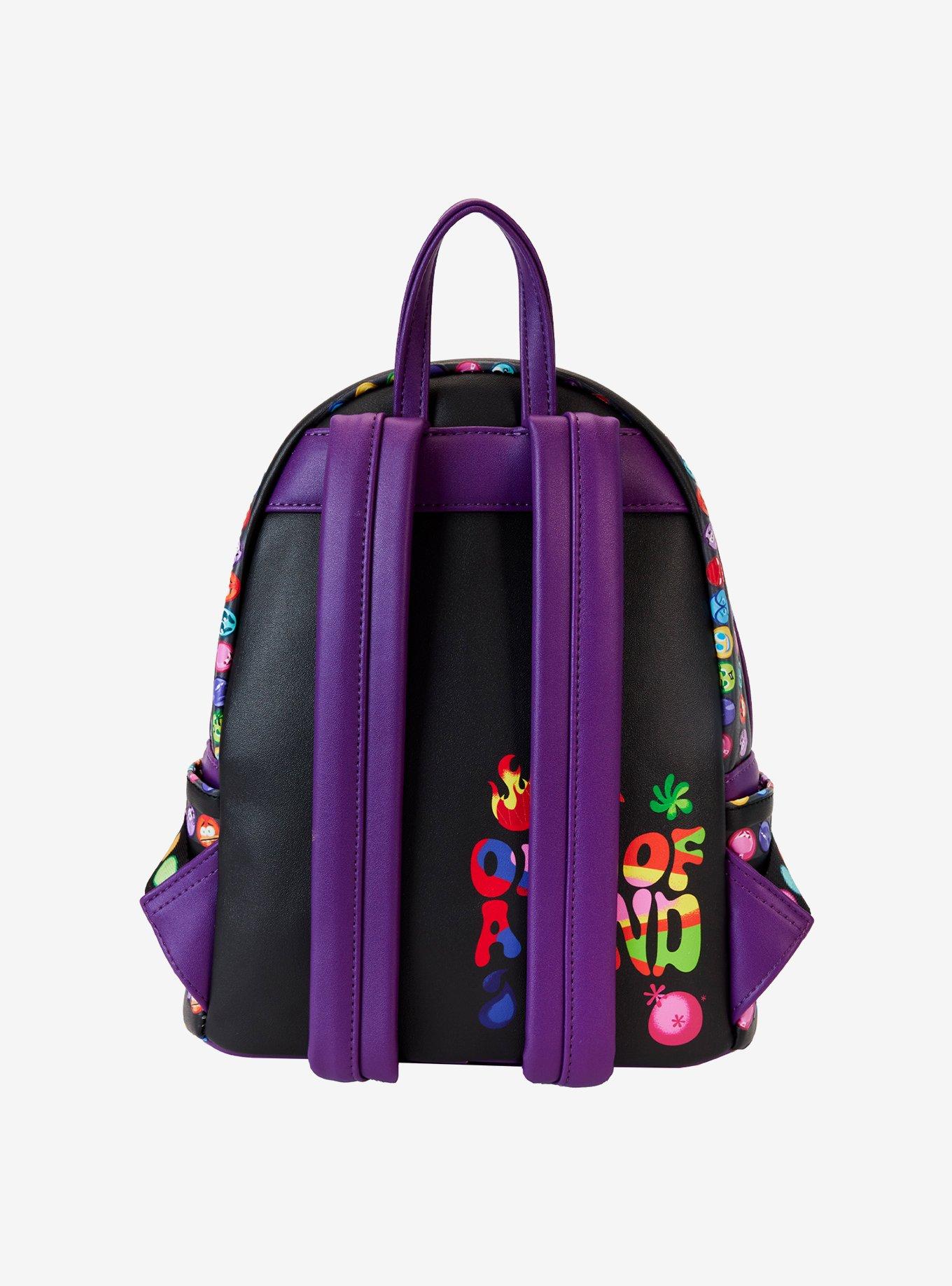 Loungefly Disney Pixar Inside Out 2 Emotions Allover Print Mini Backpack, , alternate