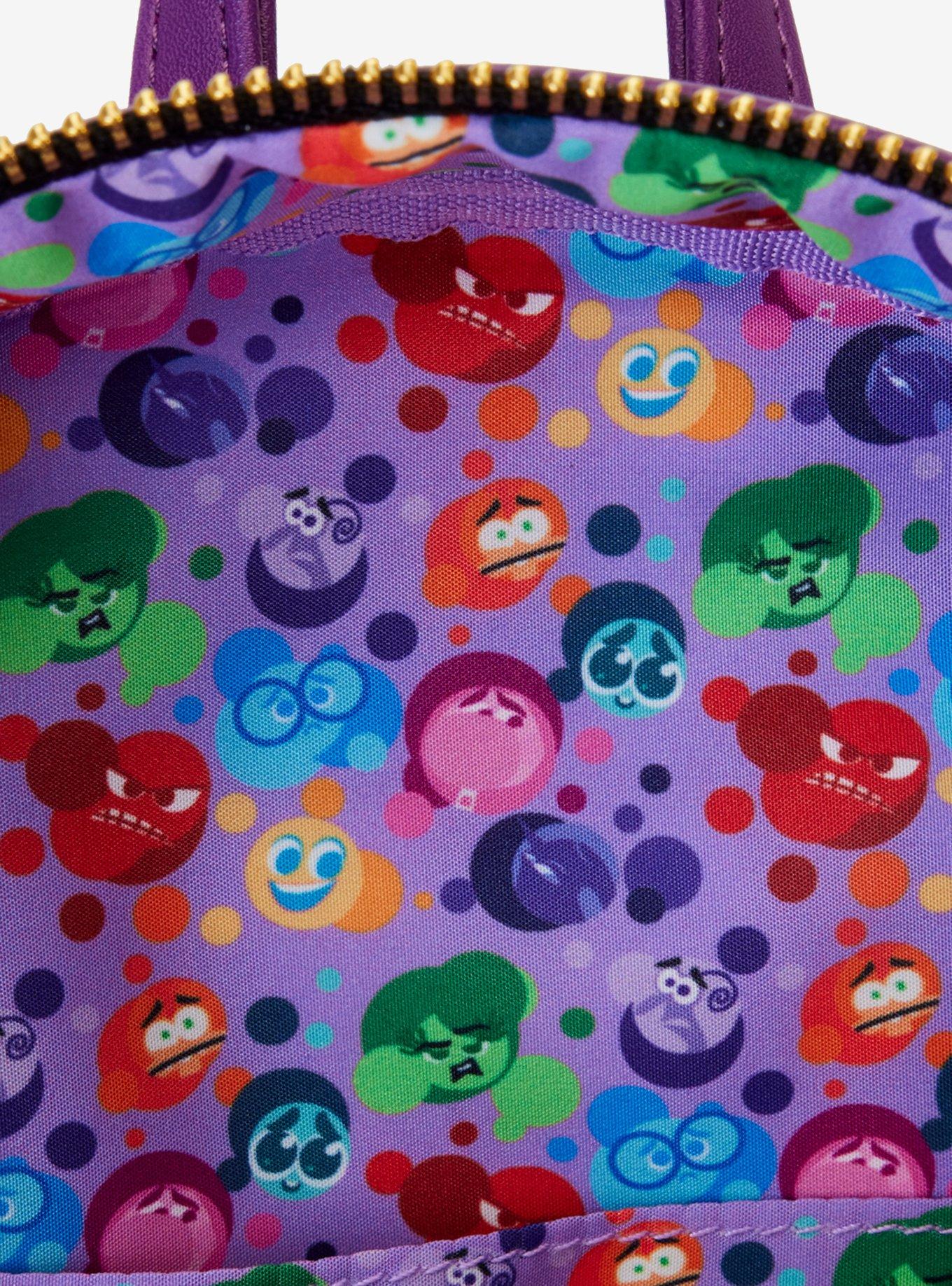Loungefly Disney Pixar Inside Out 2 Emotions Allover Print Mini Backpack, , alternate