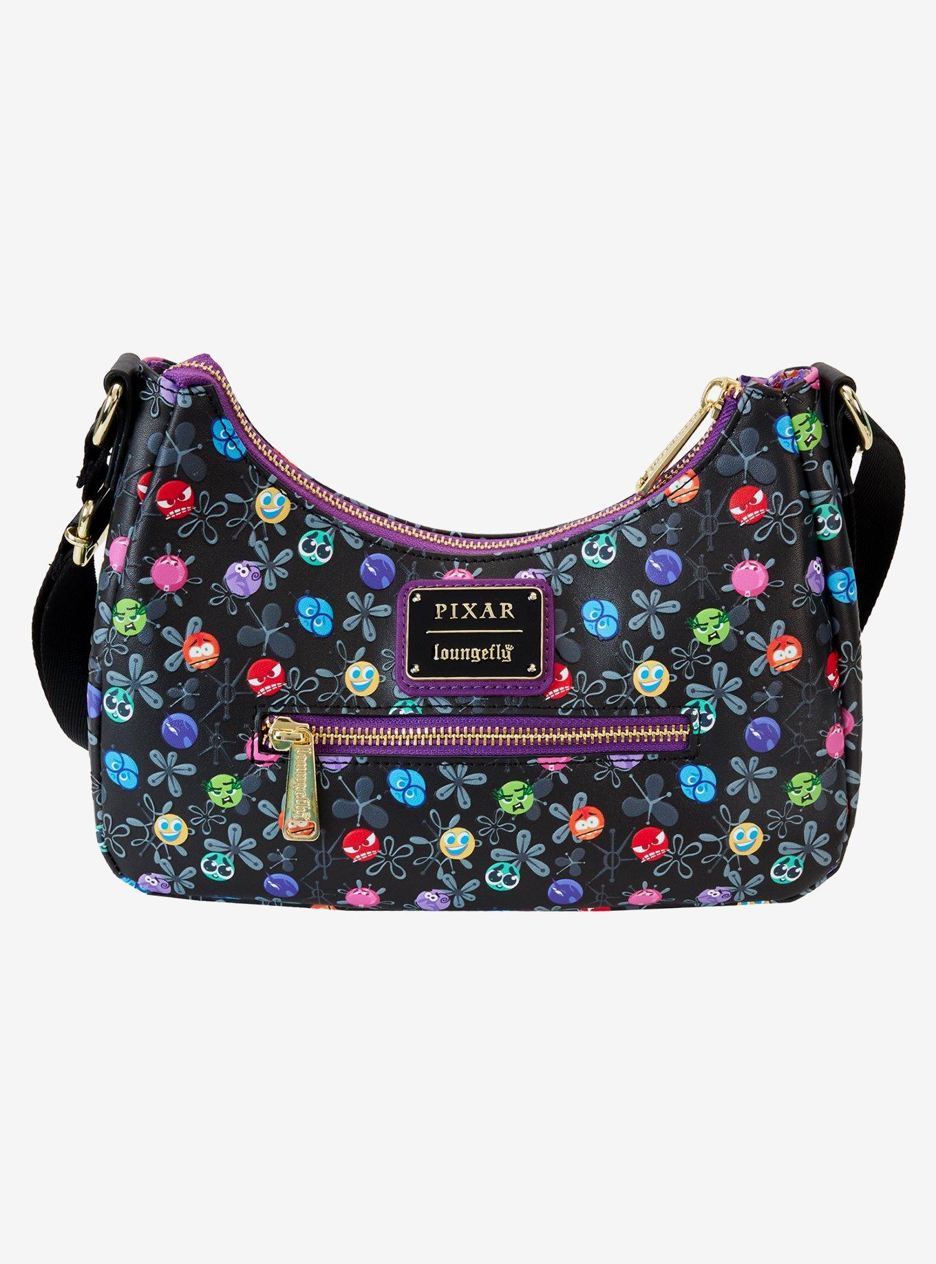 Loungefly Disney Pixar Inside Out 2 Core Memories Allover Print Crossbody Bag