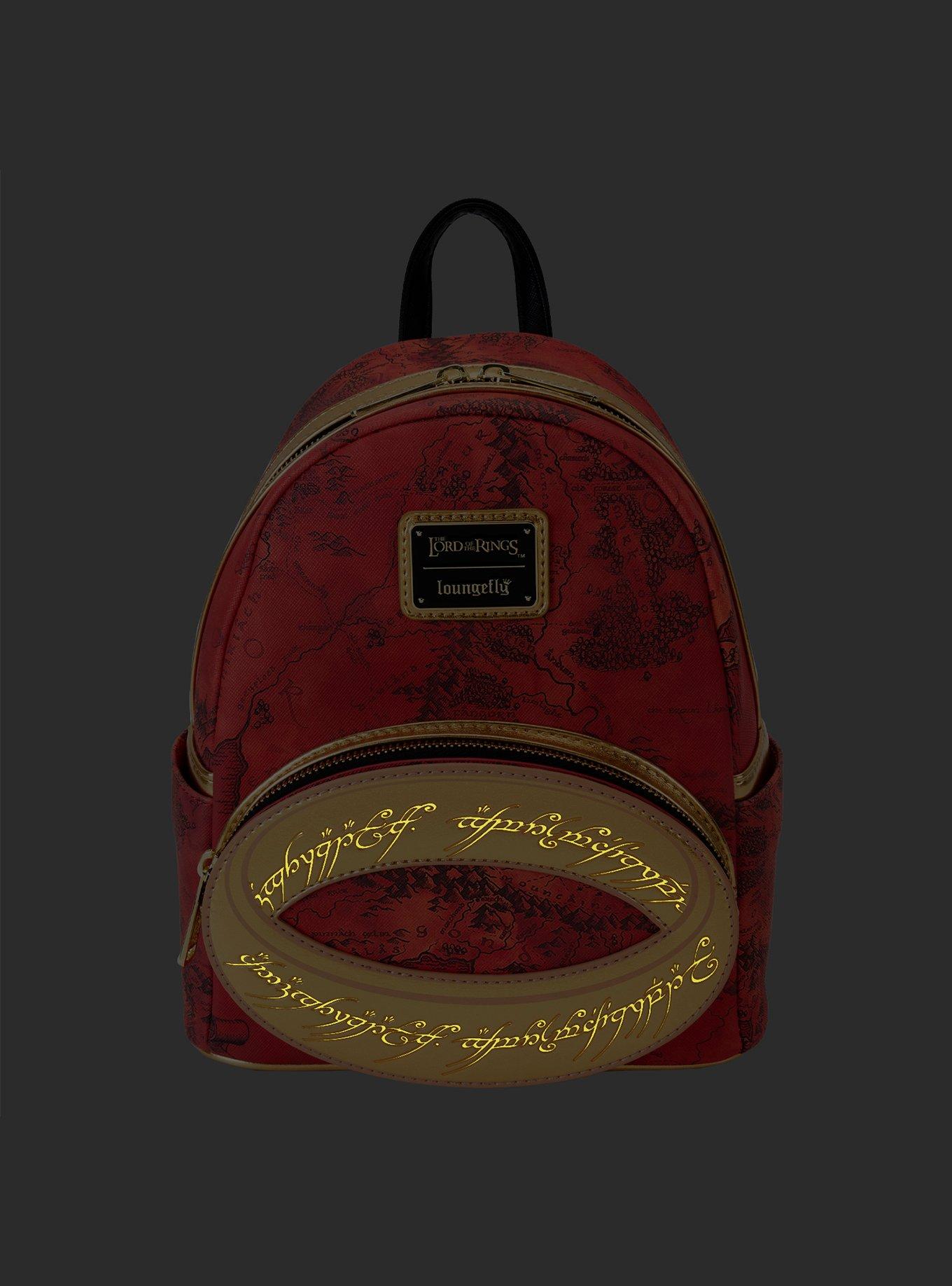 Loungefly The Lord of the Rings One Ring Glow-in-the-Dark Mini Backpack, , alternate