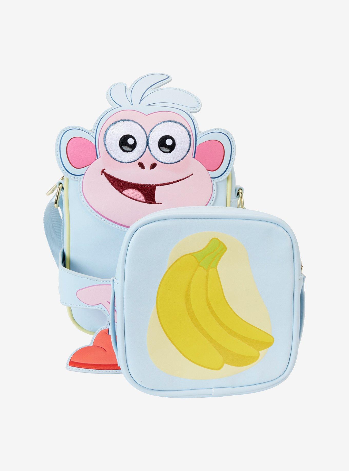 Loungefly Crossbuddies Dora the Explorer Boots and Map Replica Crossbody Bag and Coin Purse, , alternate