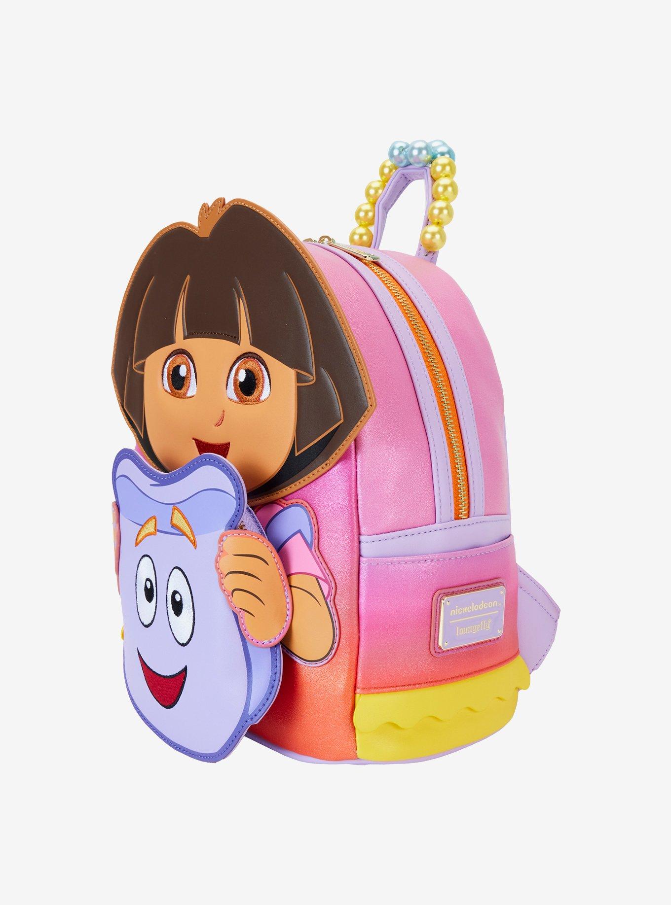 Loungefly Dora the Explorer Dora and Backpack Replica Mini Backpack, , alternate