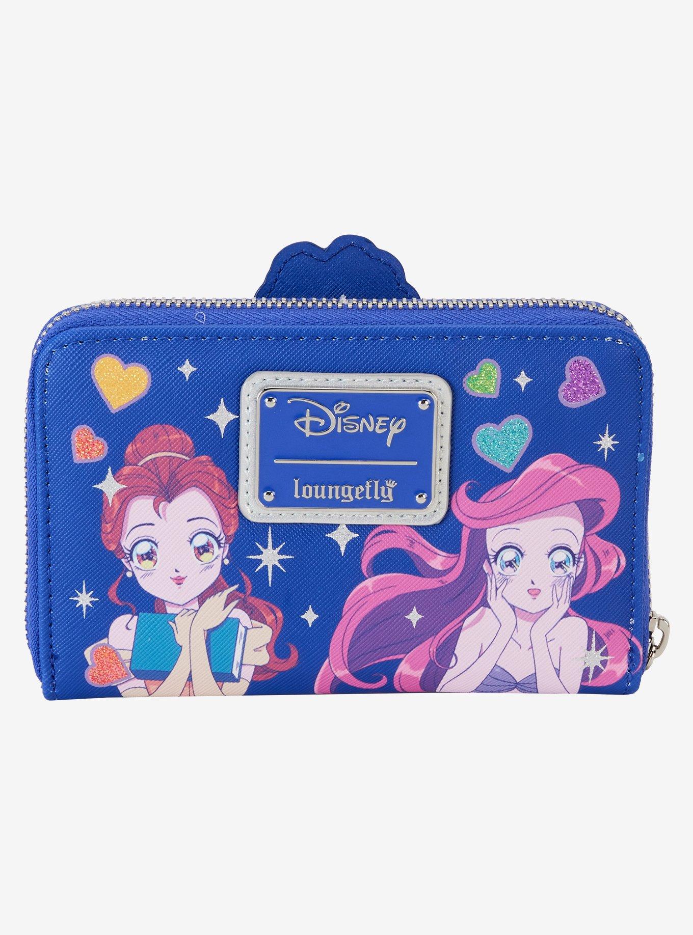 Loungefly Disney Princess Manga Portraits Small Zip Wallet, , alternate