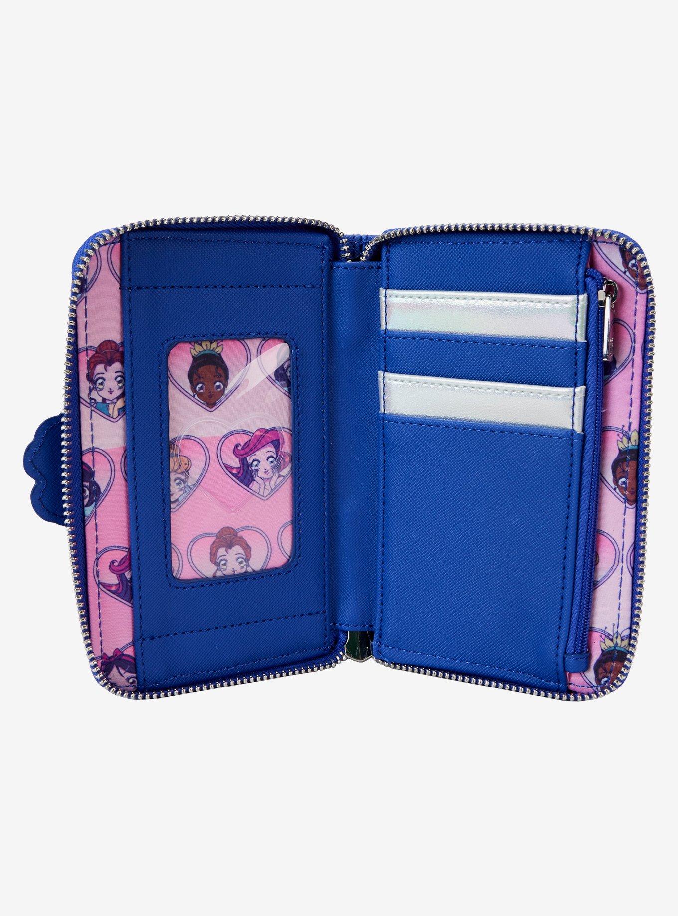 Loungefly Disney Princess Manga Portraits Small Zip Wallet, , alternate
