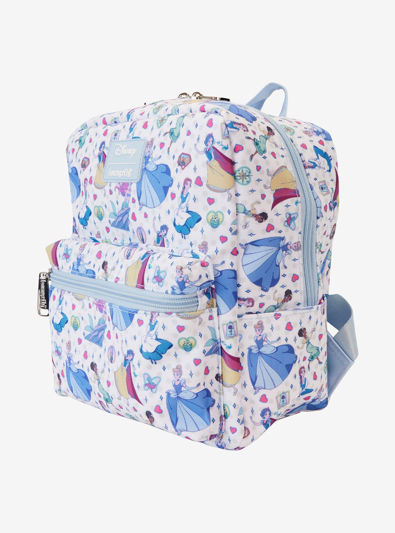 Loungefly Disney Princess Manga Allover Print Nylon Mini Backpack, , hi-res